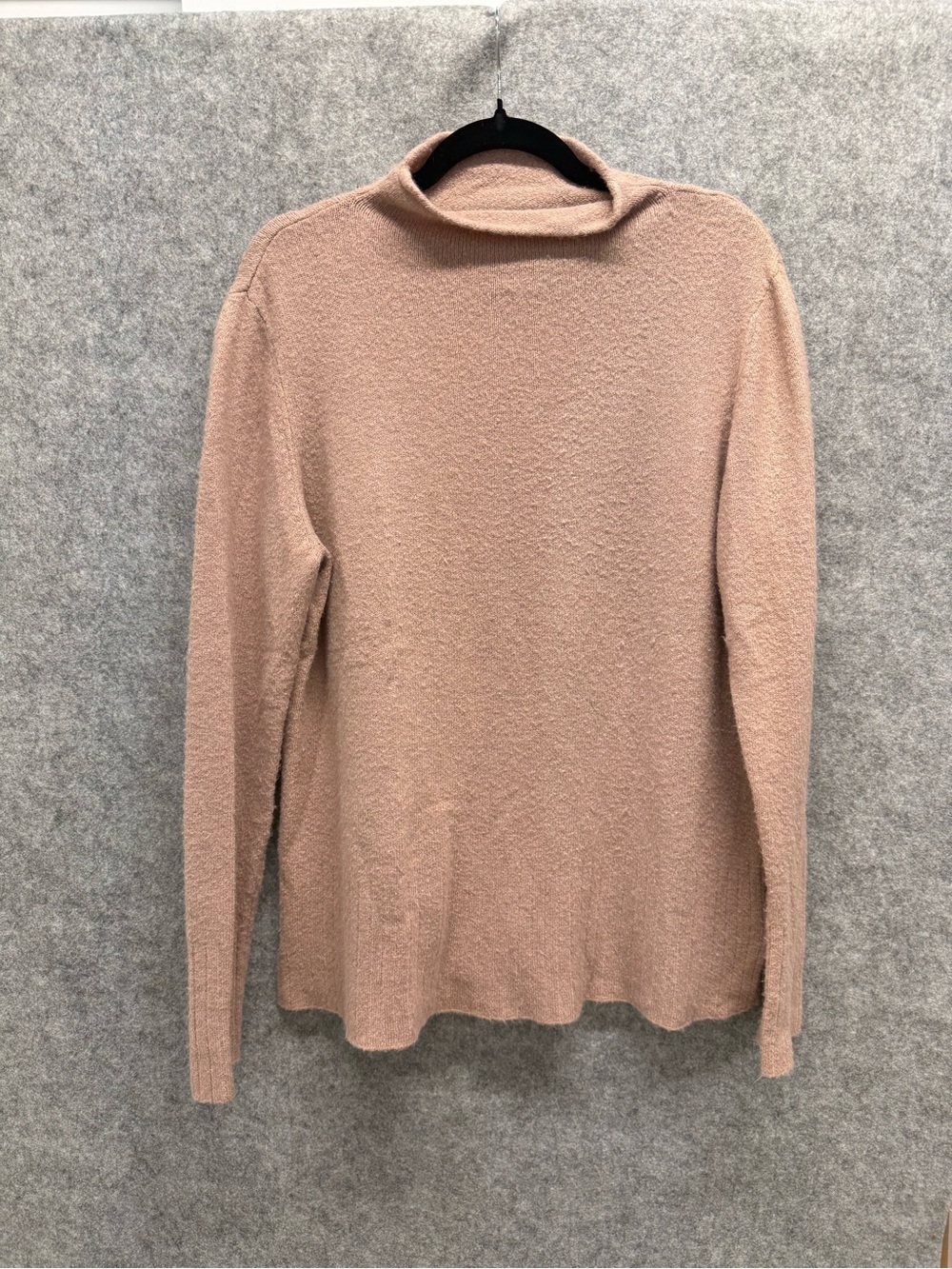 Magaschoni Blush Pink Turtleneck Sweater - Womens XL - Wool Alpaca Long Comfy